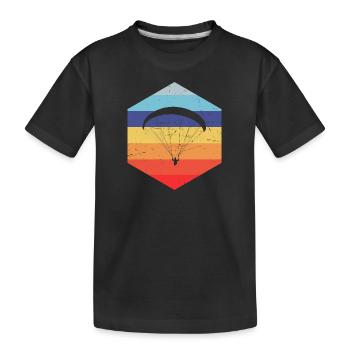 Paragliding Paragliding Paragliders - Kids' Premium Organic T-Shirt - black - Front