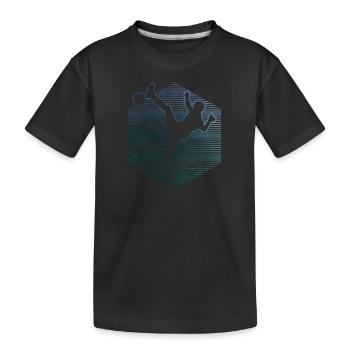 Fussball Tennis Futnet Futnet Spieler Damen - Kinder Premium Bio T-Shirt - Schwarz - Vorne