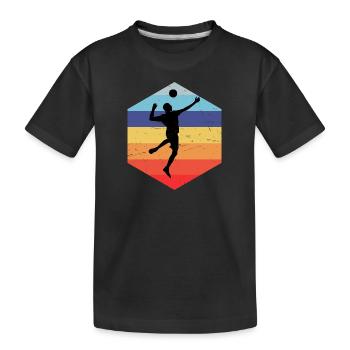 Fistball Women's Volleyball Fistball Fistball Game - Kids' Premium Organic T-Shirt - black - Front