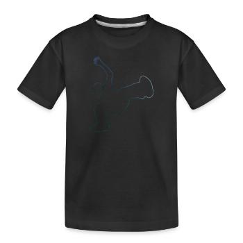 Hiphop Bgirl Breakdance Break Dance Bboy - Kinder Premium Bio T-Shirt - Schwarz - Vorne