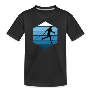 Men's Walking Walking Nordic Walking Women - Kids' Premium Organic T-Shirt - black - Front