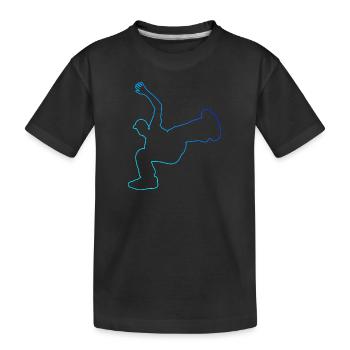 Hip Hop Bboy Bgirl Damen Herren Break Dance - Kinder Premium Bio T-Shirt - Schwarz - Vorne