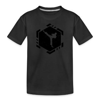 Kickboxer Men's Boxing Kickboxing Kickboxing - Kids' Premium Organic T-Shirt - black - Front