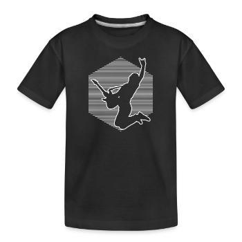 Guitare électrique guitare classique Guitare électrique - T-shirt bio Premium Enfant - noir - Devant