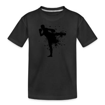 Boxe Thaï Hommes Muay Thaï Boxeur Thaï Boxe Thaï - T-shirt bio Premium Enfant - noir - Devant