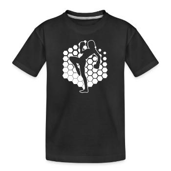 Kickboxing Kickboxing Hommes - T-shirt bio Premium Enfant - noir - Devant