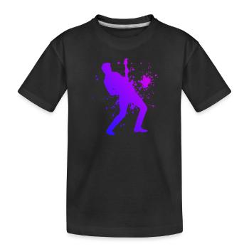 Guitare électrique pour hommes Guitare électrique Guitare classique - T-shirt bio Premium Enfant - noir - Devant