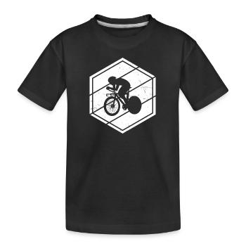 Cyclisme sur route Vélo de route Femmes Vélo de route Cyclisme sur route - T-shirt bio Premium Enfant - noir - Devant