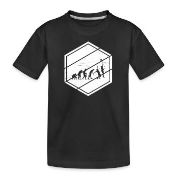 Paddle Tennis Paddle Racket Paddle Men - Kids' Premium Organic T-Shirt - black - Front