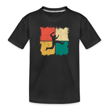 Parkour Runner Freerunner Freerunning Vintage - T-shirt bio Premium Enfant - noir - Devant