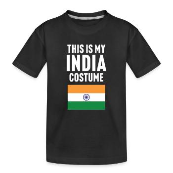 C’est mon costume d’Inde - T-shirt bio Premium Enfant - noir - Devant