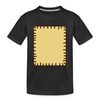 flicken2 - Kinder Premium Bio T-Shirt - Schwarz - Vorne