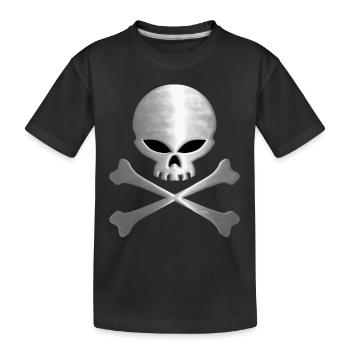 skull - T-shirt bio Premium Enfant - noir - Devant