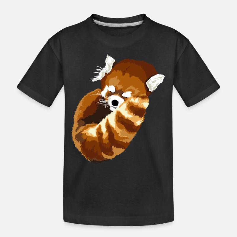 Sleeping Red Panda - T-shirt bio Premium Enfant - noir