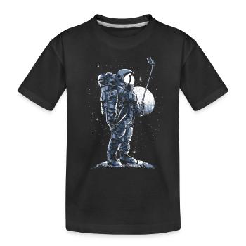 Astronaut - Kinder Premium Bio T-Shirt - Schwarz - Vorne
