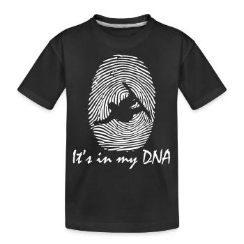 It s in my DNA snowboard - Kinder Premium Bio T-Shirt - Schwarz - Vorne