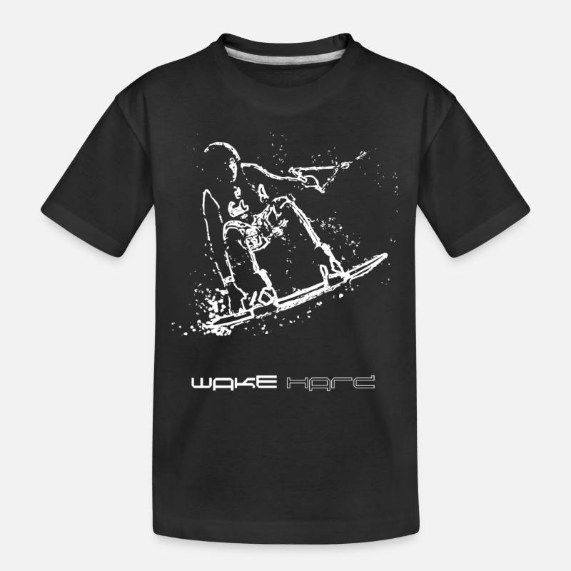Wakeboarder - Kinder Premium Bio T-Shirt - Schwarz