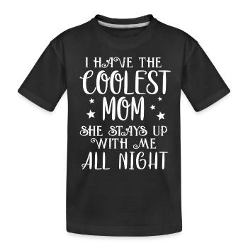 lustige Babysprueche Baby Sprueche Kind - Kinder Premium Bio T-Shirt - Schwarz - Vorne