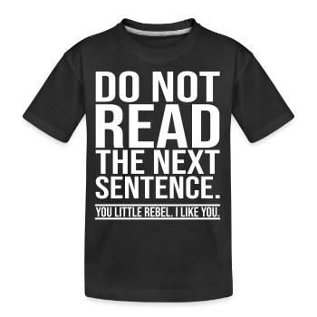 Dire drôle - T-shirt bio Premium Enfant - noir - Devant