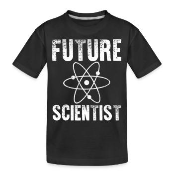 Future Scientist - Kids' Premium Organic T-Shirt - black - Front