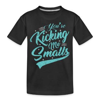 idée de cadeau naissance bébé enfant né naissance - T-shirt bio Premium Enfant - noir - Devant