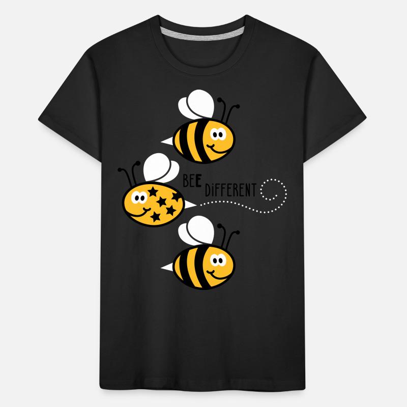 Be different - be yourself - Biene - Bee - 3C Kinder Premium Bio T-Shirt