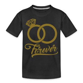 forever wedding rings - Kinder Premium Bio T-Shirt - Schwarz - Vorne