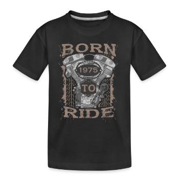Born to Ride motorcycle biker 1975 - Kinder Premium Bio T-Shirt - Schwarz - Vorne