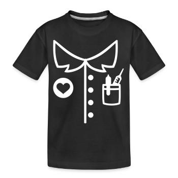 Krankenschwester - Kinder Premium Bio T-Shirt - Schwarz - Vorne