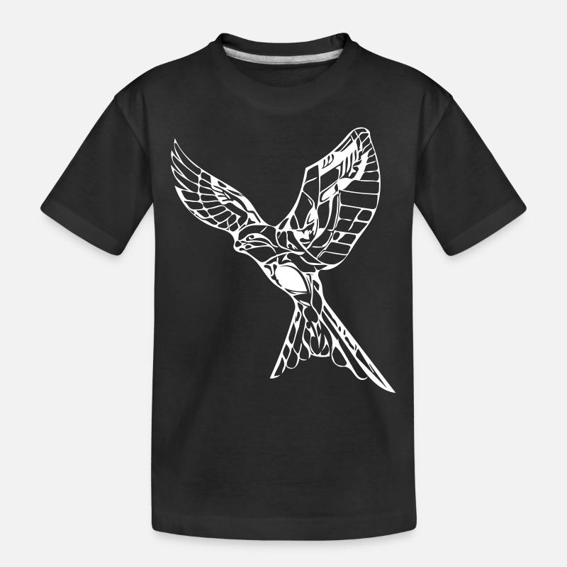 Faucon volant élégant - T-shirt bio Premium Enfant - noir