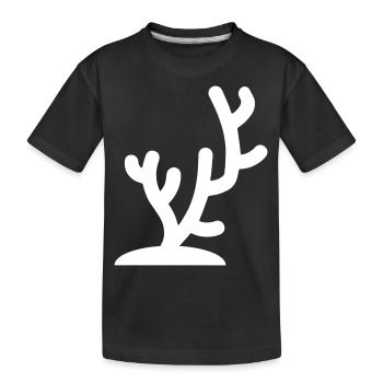 Korale ozean - Kinder Premium Bio T-Shirt - Schwarz - Vorne