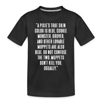 Music Quotes - Kids' Premium Organic T-Shirt - black - Front