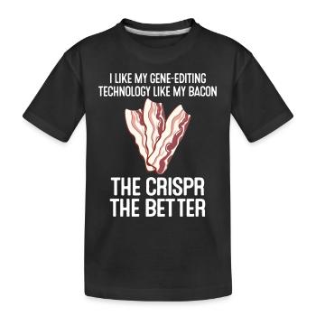 The Crispr The Better - Kids' Premium Organic T-Shirt - black - Front