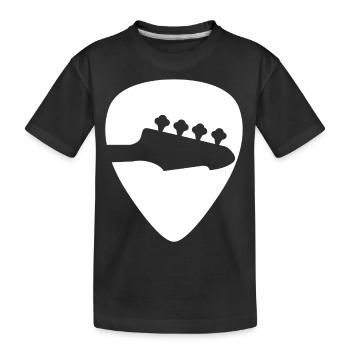 Guitare Plectrum Guitariste Vintage Retro - T-shirt bio Premium Enfant - noir - Devant