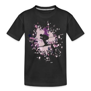 Ski Speed Color Splash - T-shirt bio Premium Enfant - noir - Devant