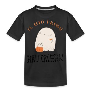 MEIN ERSTES HALLOWEEN - Kinder Premium Bio T-Shirt - Schwarz - Vorne