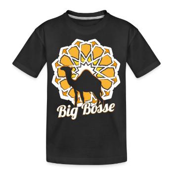 Großer Boss - Kinder Premium Bio T-Shirt - Schwarz - Vorne