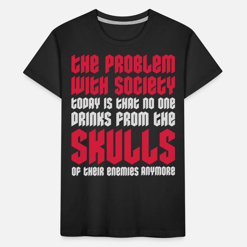 drinks from enemies skulls Kids' Premium Organic T-Shirt