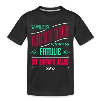 asatru familienwappen weihnachten geschenk witzig - Kinder Premium Bio T-Shirt - Schwarz - Vorne