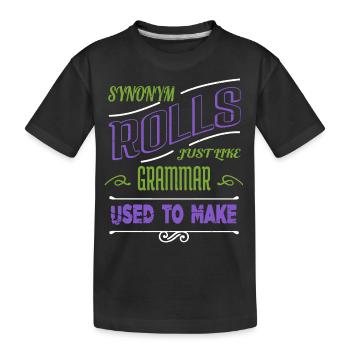 écrire lecteur écrire article anniversaire auteur blague - T-shirt bio Premium Enfant - noir - Devant