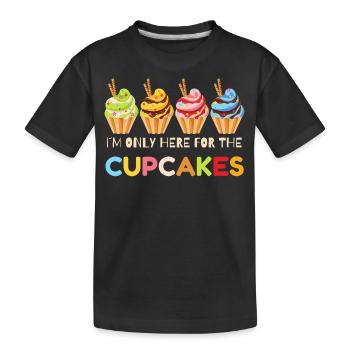 Cupcakes drôles, Cupcake célébrations, cadeau Cupcake - T-shirt bio Premium Enfant - noir - Devant