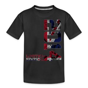 ÉDITION LIMITÉE ANGLETERRE 2014 BRITANNIQUE 12E ANNIVERSAIRE - T-shirt bio Premium Enfant - noir - Devant