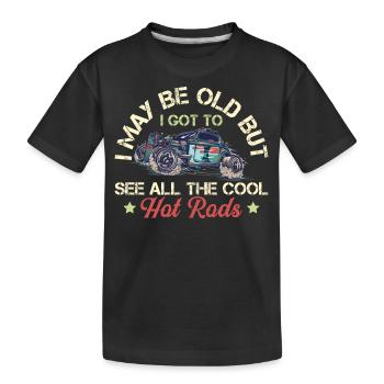 Hot Rods - Oldtimer - Kinder Premium Bio T-Shirt - Schwarz - Vorne