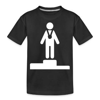 Marathon Triathlon Running Jogging Biking Cycling - Kids' Premium Organic T-Shirt - black - Front