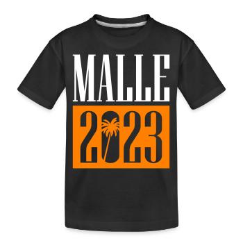 Malle 2023 - Kids' Premium Organic T-Shirt - black - Front