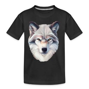 Loup - T-shirt bio Premium Enfant - noir - Devant