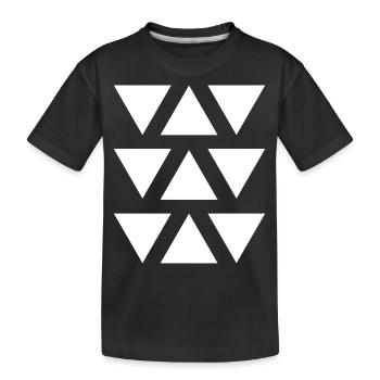 Forme géométrique triangle - T-shirt bio Premium Enfant - noir - Devant
