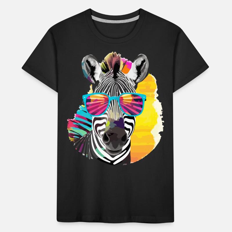 Verfilzen Sie das Zebra Kinder Premium Bio T-Shirt