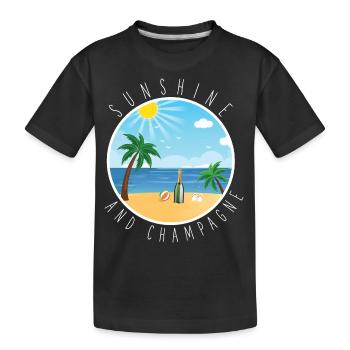 sunshine and - Kinder Premium Bio T-Shirt - Schwarz - Vorne