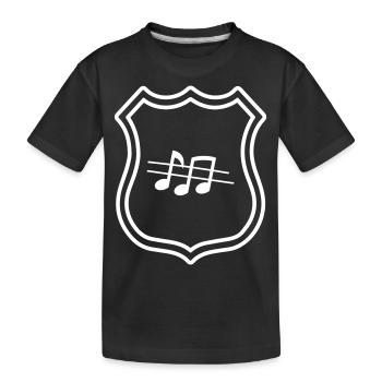 Armoiries de partitions - T-shirt bio Premium Enfant - noir - Devant